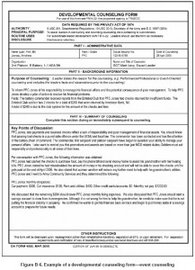 Screenshot of Example Counseling