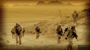 Afghan Patrol Army Desktop Wallpaper of an Afghan Patrol