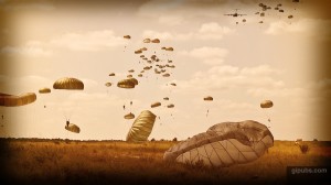 Airborne Airborne Desktop Wallpaper of Parachuting Soldiers